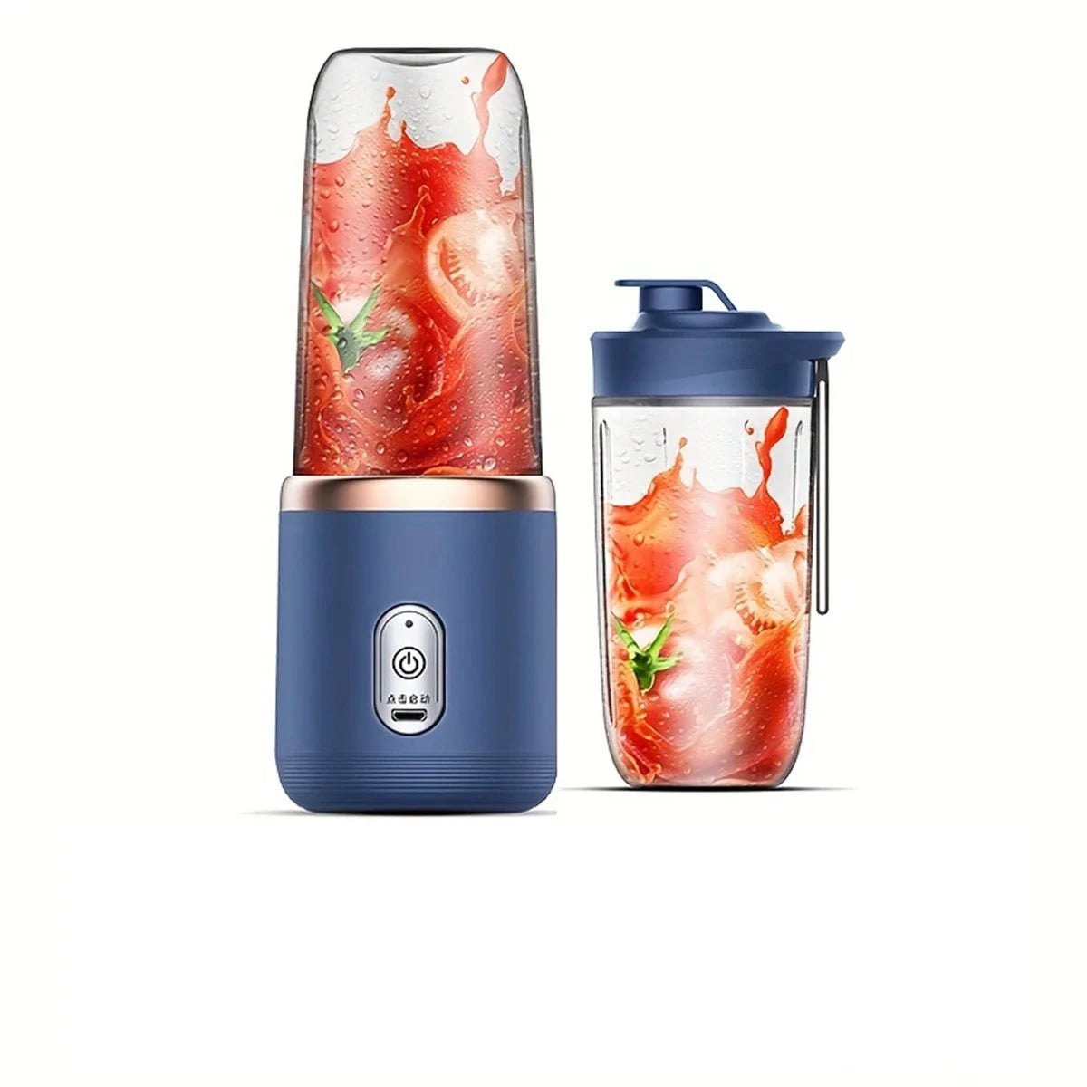 Portable USB Blender Bottle – 6-Blade Rechargeable Smoothie & Juice Maker