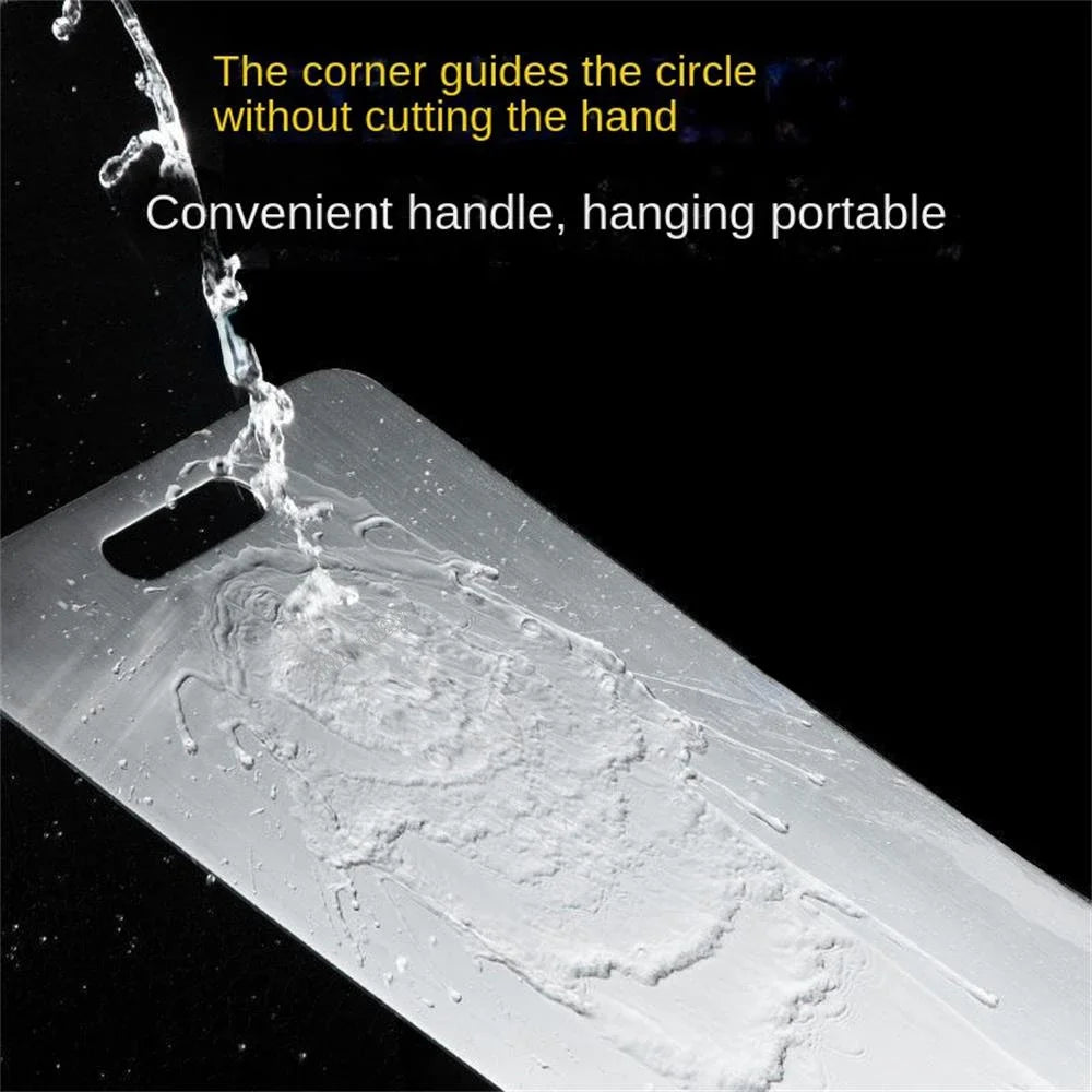 Double-Sided Stainless Steel Cutting Board – Thick, Antibacterial & Easy to Clean