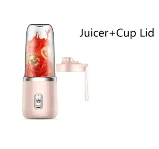 Portable USB Blender Bottle – 6-Blade Rechargeable Smoothie & Juice Maker