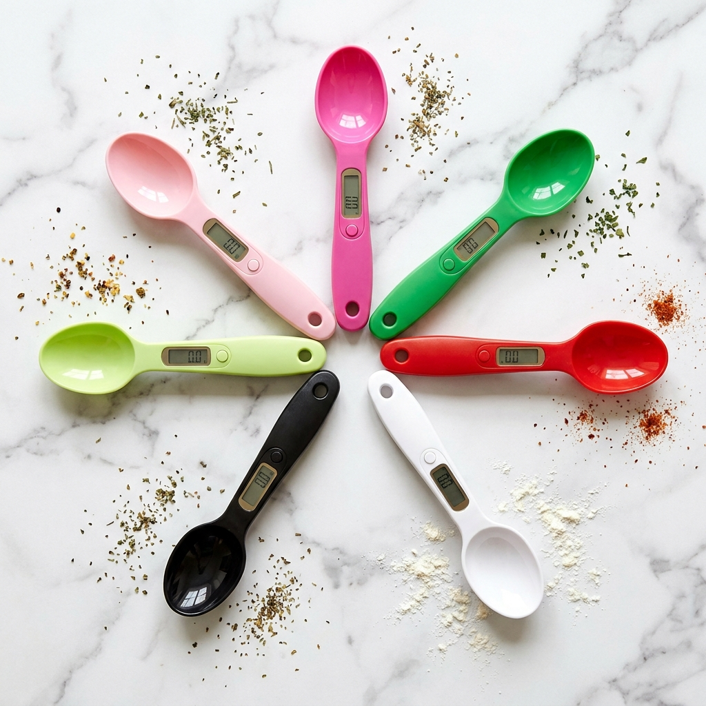 Spoon scale in multiple colours