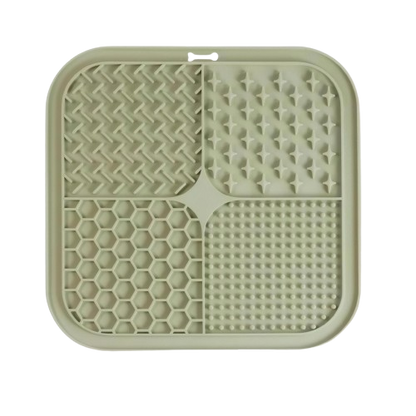 Pet Licking Mat Silicone Pet Food Suction Cup Licking Mat Slow Feeding Mat Anti-choking Slow Food Basin