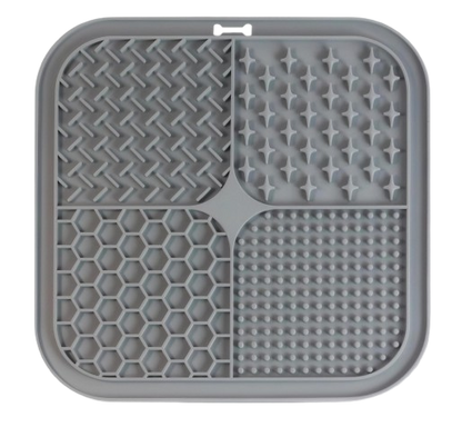 Pet Licking Mat Silicone Pet Food Suction Cup Licking Mat Slow Feeding Mat Anti-choking Slow Food Basin