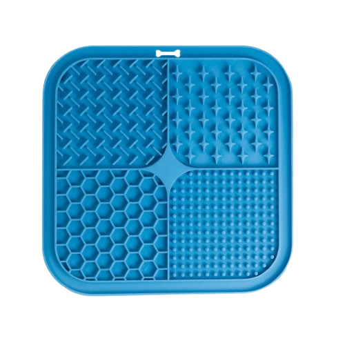 Pet Licking Mat Silicone Pet Food Suction Cup Licking Mat Slow Feeding Mat Anti-choking Slow Food Basin