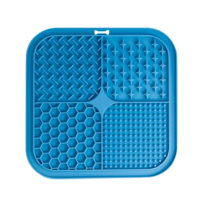 Pet Licking Mat Silicone Pet Food Suction Cup Licking Mat Slow Feeding Mat Anti-choking Slow Food Basin